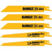 DeWalt DW4857 - 5 Piece Bi-Metal Reciprocating Saw Blade Set