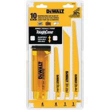 DeWalt DW4898 - 10 Piece Bi-Metal Reciprocating Saw Blade Set with Case