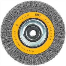 DeWalt DW4907 - 8" crimped bench wire wheel 5/8" abror, wide face, .014" wire