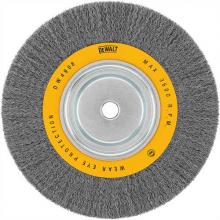 DeWalt DW4908 - 10" crimped bench aire wheel, 3/4" arbor wide face .014" wire