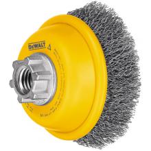 DeWalt DW49101 - 4" x 5/8"-11 HP .014 Carbon Crimp Wire Cup Brush