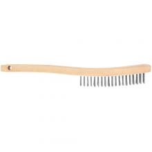 DeWalt DW49704 - 3 x 19 Row Curved Handle Stainless Wire Brush