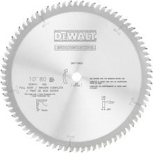 DeWalt DW71080A - 10" 80T Ultra-Fine Crosscuts Table Saw Thin Kerf