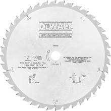 DeWalt DW7655 - 12" 40T Finish Ripping Woodworking Saw Blade
