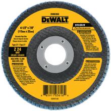 DeWalt DW8350 - 4-1/2" x 7/8" 24g type 27 HP flap disc