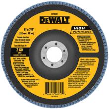 DeWalt DW8381 - 6" x 7/8" 60g type 29 HP flap disc