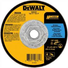 DeWalt DW8454H - 5" x 1/8" x 5/8"-11 T27 stainless wheel