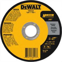 DeWalt DW8725A - 6" X .045 X 7/8" Aluminum Oxide A60N Cutting Wheel