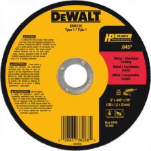 DeWalt DW8725 - 6" x .040" x 7/8" metal and stainless cutting