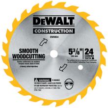 DeWalt DW9054 - 5-3/8" 24T Carbide Blade (Smooth Woodcutting)