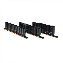 DeWalt DWMT19242 - 26 Piece 1/2 in Drive Deep Metric Impact Socket Set 6 PT