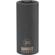 DeWalt DWMT73953OSP - 6 Point 1/2" Drive Deep Impact Socket 24-MM