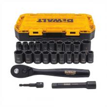 DeWalt DWMT74739 - 23 pc. Â½ in. Drive Combination Impact Socket Set