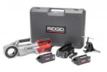 RIDGID Tool Company 72013 - 760 FXP Power Drive (12-R), 2x 4Ah FXP Batteries, FXP Charger, Support Arm, Case