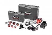 RIDGID Tool Company 72028 - 760 FXP Power Drive (11-R), 2x 4Ah FXP Batteries, FXP Charger, 1/2-2" 11-R NPT Die Head Set, Sup