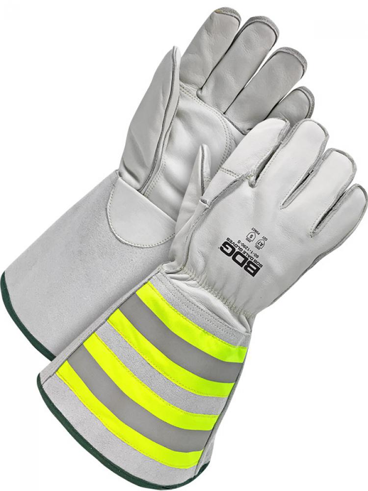 Water Repellent Grain Cowhide Cut Resist HiViz Gauntlet<span class=' ItemWarning' style='display:block;'>Item is usually in stock, but we&#39;ll be in touch if there&#39;s a problem<br /></span>