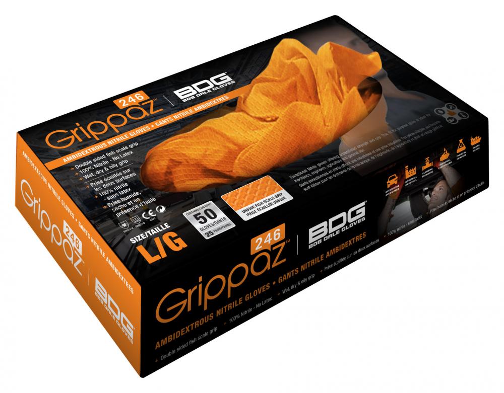 Grippaz Orange Nitrile Disposable 6mil Box<span class=' ItemWarning' style='display:block;'>Item is usually in stock, but we&#39;ll be in touch if there&#39;s a problem<br /></span>