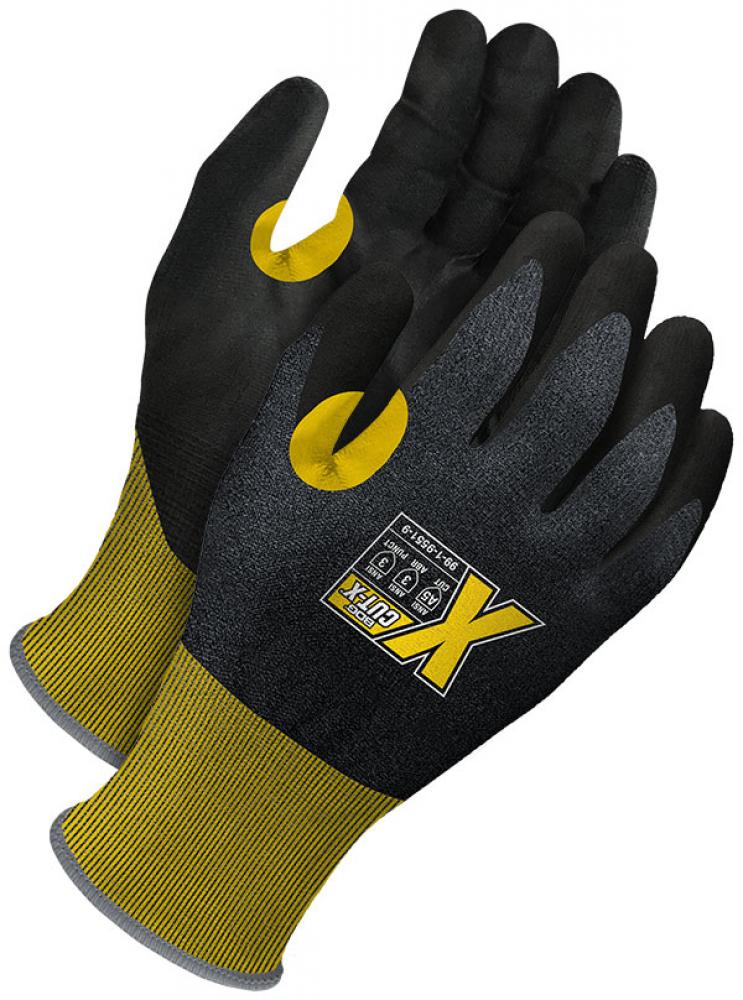 Yellow 21G Seamless Knit Cut Resistant Black PU Palm w/ Touchscreen<span class=' ItemWarning' style='display:block;'>Item is usually in stock, but we&#39;ll be in touch if there&#39;s a problem<br /></span>