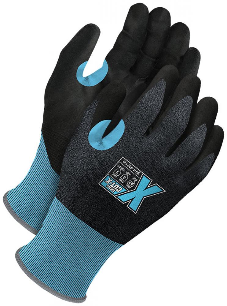 Blue 21G Seamless Knit Cut Resistant Black PU Palm w/ Touchscreen<span class=' ItemWarning' style='display:block;'>Item is usually in stock, but we&#39;ll be in touch if there&#39;s a problem<br /></span>