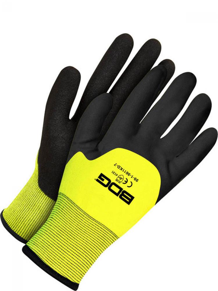 Seamless Knit Hi-Viz Yellow Nylon 15G Nitrile Knuckle Dip<span class=' ItemWarning' style='display:block;'>Item is usually in stock, but we&#39;ll be in touch if there&#39;s a problem<br /></span>