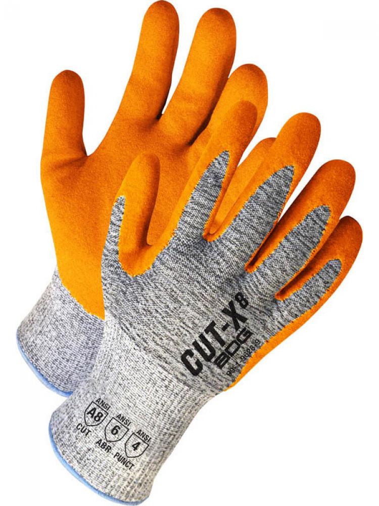 Grey HPPE Cut Resistant Orange Sandy Nitrle Palm<span class=' ItemWarning' style='display:block;'>Item is usually in stock, but we&#39;ll be in touch if there&#39;s a problem<br /></span>