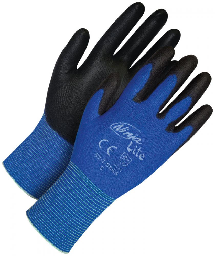 Ninja® Lite Blue Fine Knit Nylon Grey Polyurethane Palm<span class=' ItemWarning' style='display:block;'>Item is usually in stock, but we&#39;ll be in touch if there&#39;s a problem<br /></span>