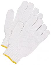 Bob Dale Gloves & Imports Ltd 10-9-77-XL - Seamless Knit Poly-Cotton String Knit Glove Bleached