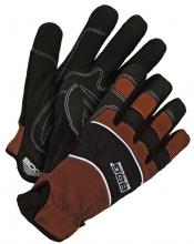 Bob Dale Gloves & Imports Ltd 20-1-10009-XL - Performance Glove Synthetic Leather Slip-On Cuff Brown
