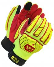 Bob Dale Gloves & Imports Ltd 20-1-10623-XL - Performance Glove Hi-Viz/Red Cut & Impact Resistant