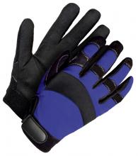 Bob Dale Gloves & Imports Ltd 20-1-10700N-M - Mechanics Glove Synthetic Leather Navy Blue/Black