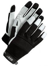 Bob Dale Gloves & Imports Ltd 20-1-1215-S - Mechanics Glove Grain Goatskin Palm Pearl White
