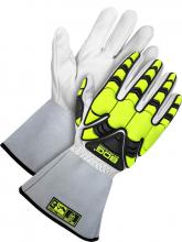 Bob Dale Gloves & Imports Ltd 20-1-1885-XL - Goatskin Cut Resistant 5" gauntlet w/ Backhand Protection