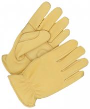 Bob Dale Gloves & Imports Ltd 20-1-380-M - Grain Deerskin Driver Double Palm Foam Padded