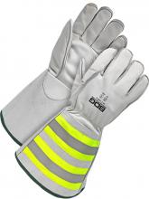 Bob Dale Gloves & Imports Ltd 60-1-1290-XL - Water Repellent Grain Cowhide Cut Resist HiViz Gauntlet