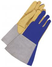 Bob Dale Gloves & Imports Ltd 60-1-1706-S - TIG Welder Grain Deerskin Palm / Split Cow Back Kevlar Sewn - Kevlar® Sewn