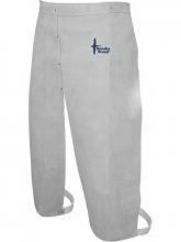Bob Dale Gloves & Imports Ltd 64-1-74 - Welding Apron Leather Split Leg Waist Apron 24x42 Pearl Grey
