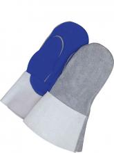 Bob Dale Gloves & Imports Ltd 64-9-666BF-7 - Welding Mitt Split Leather Blue/Grey Fully Lined