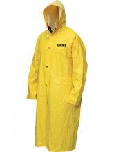 Bob Dale Gloves & Imports Ltd 95-1-901FRC-X3L - Rain Coat Flame Resistant PVC/Poly/PVC 48in Long w/Hood