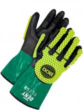 Bob Dale Gloves & Imports Ltd 99-1-778-10 - PVC/Nitrile Coated 12" Cut Resistant Gauntlet w/TPR Impact