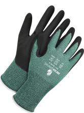 Bob Dale Gloves & Imports Ltd 99-1-8130-7 - 15 Gauge Green HPPE/Glass with NBR Palm Net Zero
