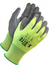 Bob Dale Gloves & Imports Ltd 99-1-9430-8 - 21 Gauge Hi-Viz Yellow Seamless Knit With Grey PU Coating