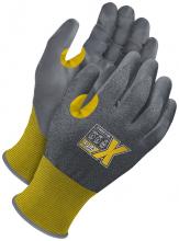 Bob Dale Gloves & Imports Ltd 99-1-9550-9 - Yellow 21G Seamless Knit Cut Resistant Grey NBR Palm w/ Touchscreen