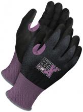 Bob Dale Gloves & Imports Ltd 99-1-9581-10 - Purple 21G Seamless Knit Cut Resistant Black PU Palm w/ Touchscreen