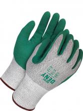 Bob Dale Gloves & Imports Ltd 99-1-9625-8 - Waterproof, Touchscreen Grey HPPE Green Sandy Nitrile Palm