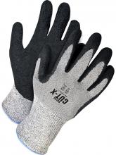 Bob Dale Gloves & Imports Ltd 99-1-9701-8 - Grey Seamless Knit HPPE w/ Black Crinkle Latex Palm