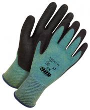 Bob Dale Gloves & Imports Ltd 99-1-9729-7 - Seamless Knit HPPE Cut Resistant Black Foam PVC Palm