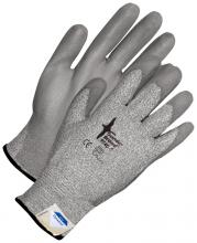 Bob Dale Gloves & Imports Ltd 99-1-9740-11 - Seamless Knit Dyneema  Cut Resistant Grey Polyurethane Palm