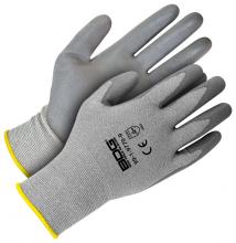 Bob Dale Gloves & Imports Ltd 99-1-9770-9 - Grey 18G Cut Resistant Seamless Knit HPPE w/ Grey PU Palm