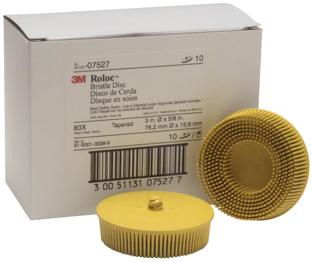 3M 7527 ROLOC BRISTLE DISCS (10/BX)<span class=' ItemWarning' style='display:block;'>Item is usually in stock, but we&#39;ll be in touch if there&#39;s a problem<br /></span>