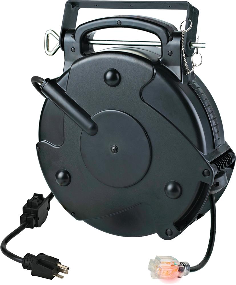 45-FT 20A SINGLE TAP INDUSTRIAL RETRACTABLE EXTENSION CORD REEL<span class=' ItemWarning' style='display:block;'>Item is usually in stock, but we&#39;ll be in touch if there&#39;s a problem<br /></span>